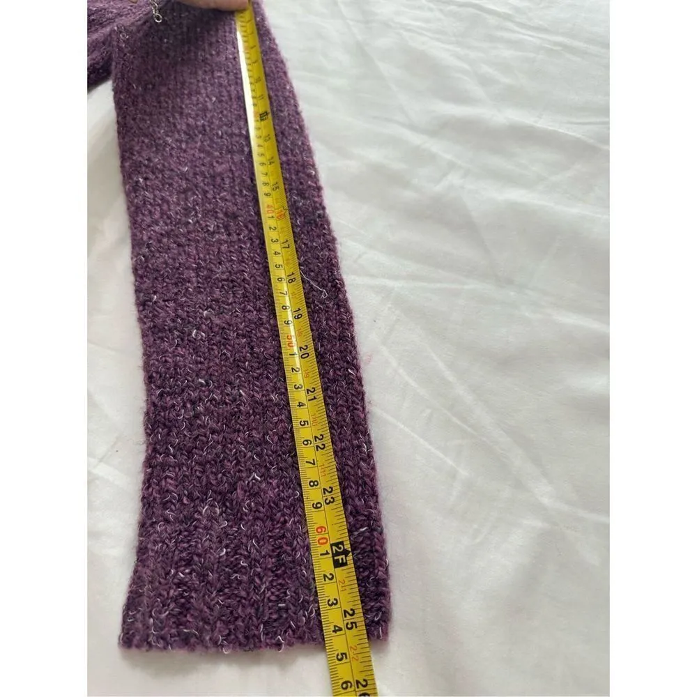 Charter Club Women's Purple Knit Long Sleeve Cardigan Sweater Stretch Size S - Image 4