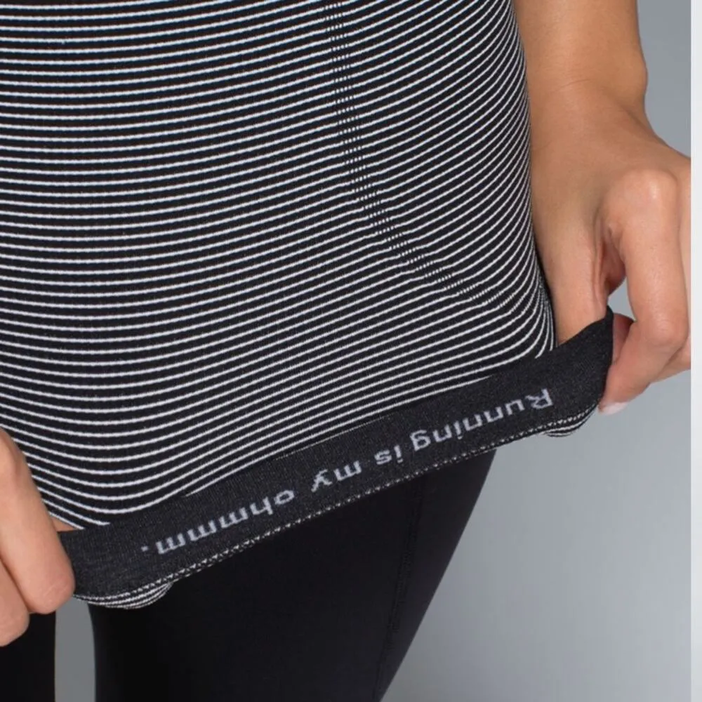 Lululemon Run: Swiftly Tech Racerback Stripe black 8 - Image 7