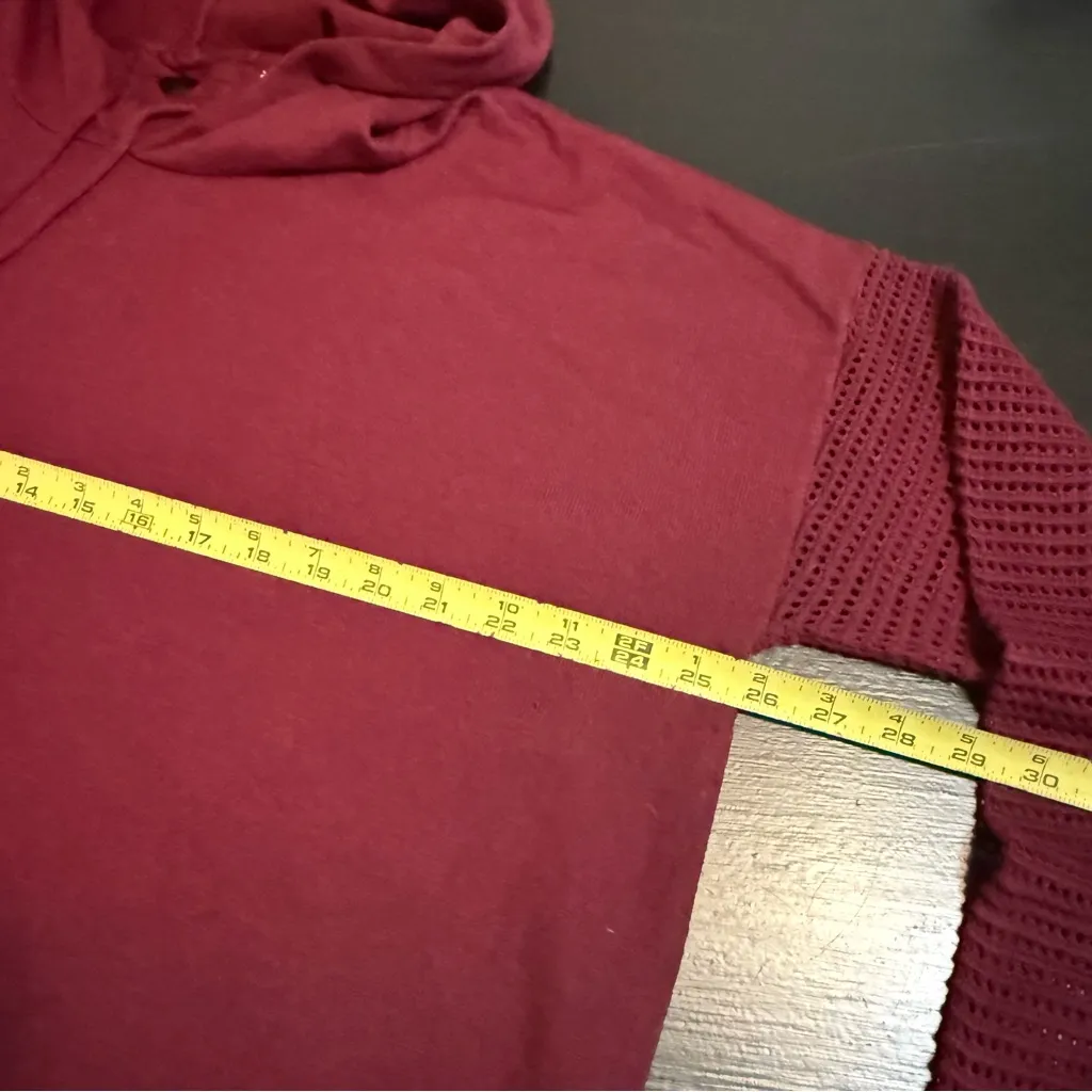 Stitches and stripes knit hoodie - Image 3