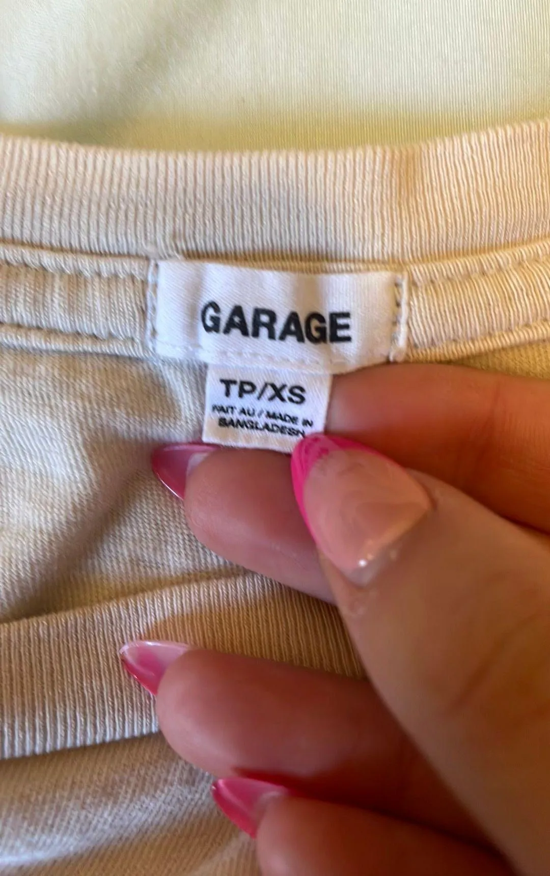 London Beige T Shirt Crop Top - Image 2