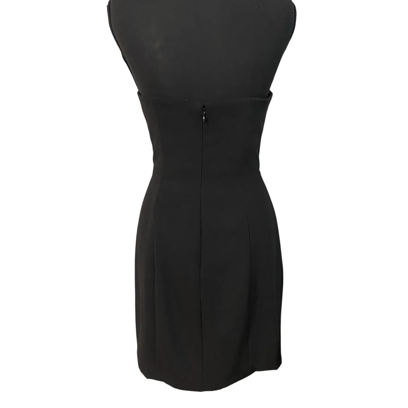 Max and Cleo Black Strapless Embellished Holiday Party Mini Dress Sze 6 New Year - Image 3