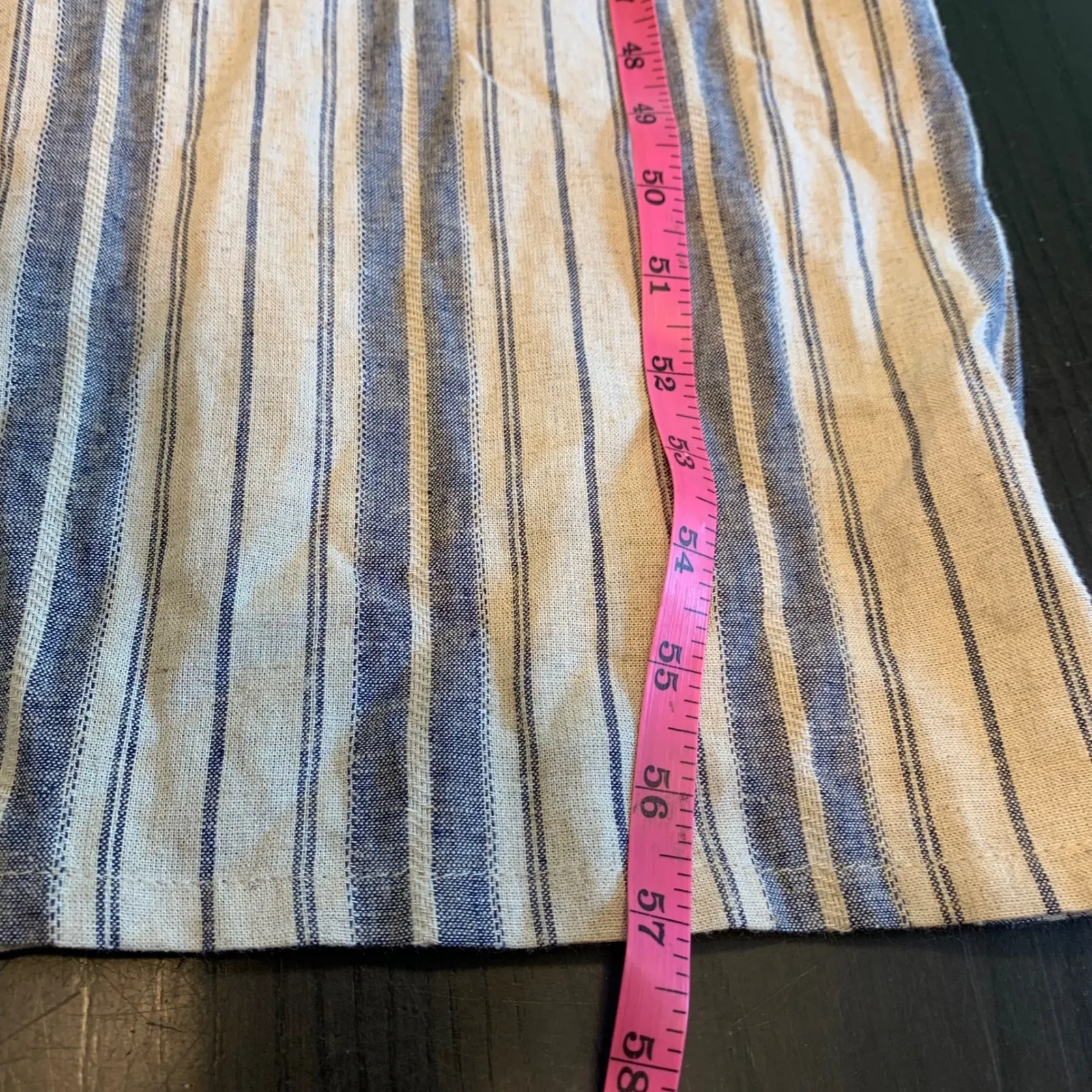 Gypsies & Moondust Striped Jumpsuit Women's Large‎ Linen Blend Casual Coastal - Image 14