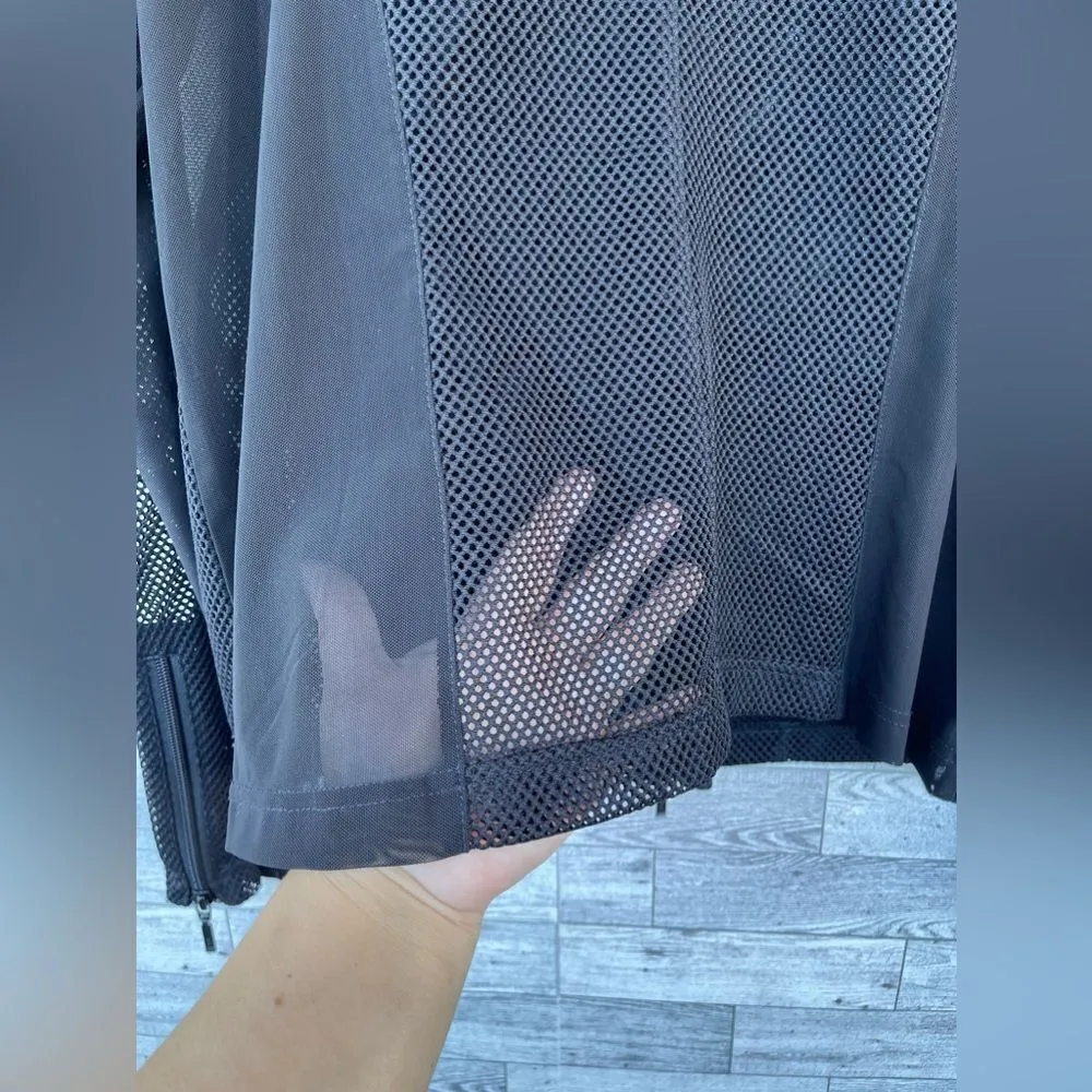 ANATOMIE black mesh motto jacket size large - Image 6