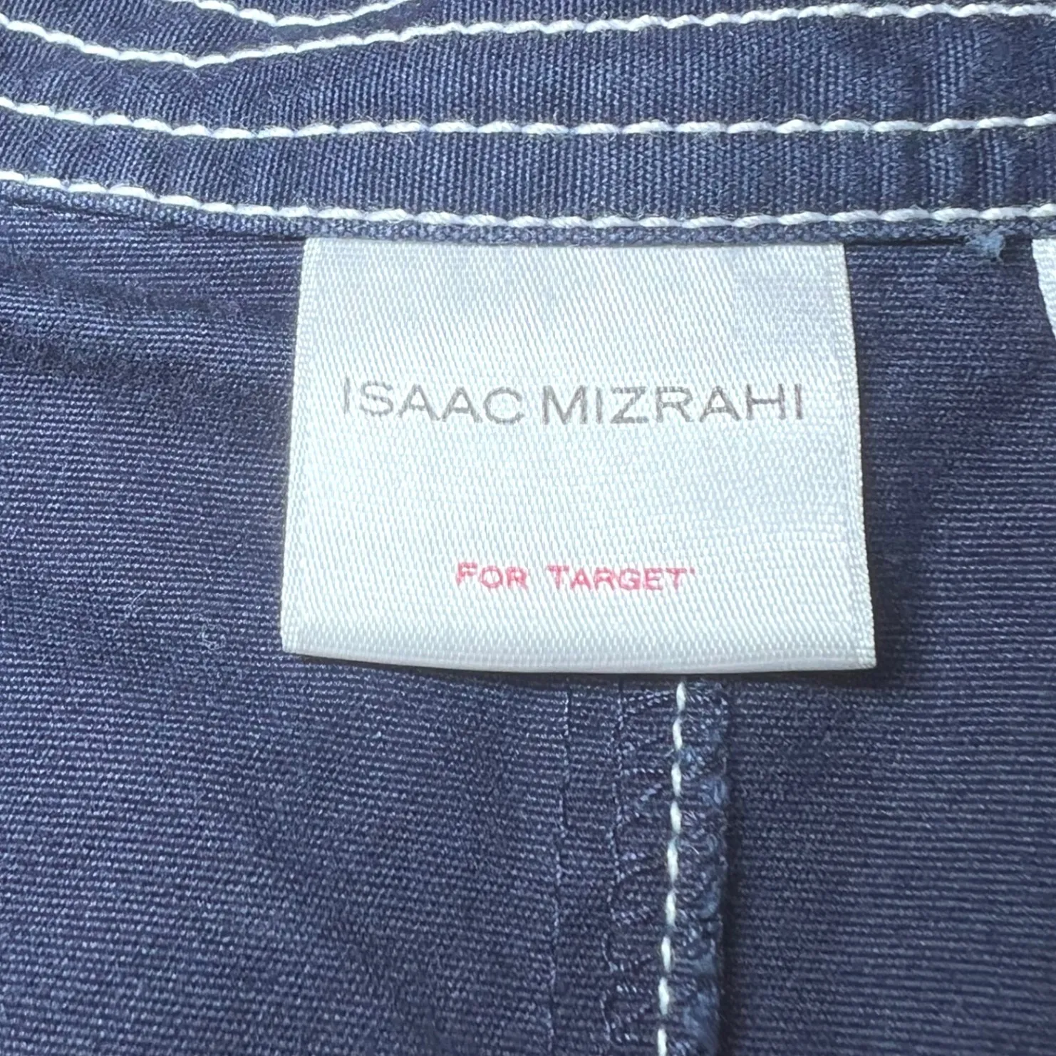 Isaac Mizrahi for Target Dress Womens Small Blue Sleeveless Button Up Collar - Image 6