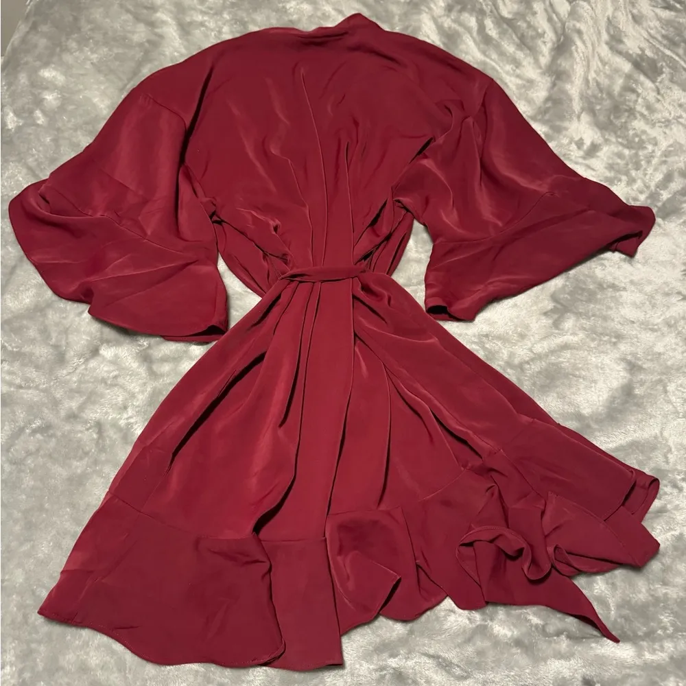 Birdy Grey Rich Burgundy Robe - Image 2