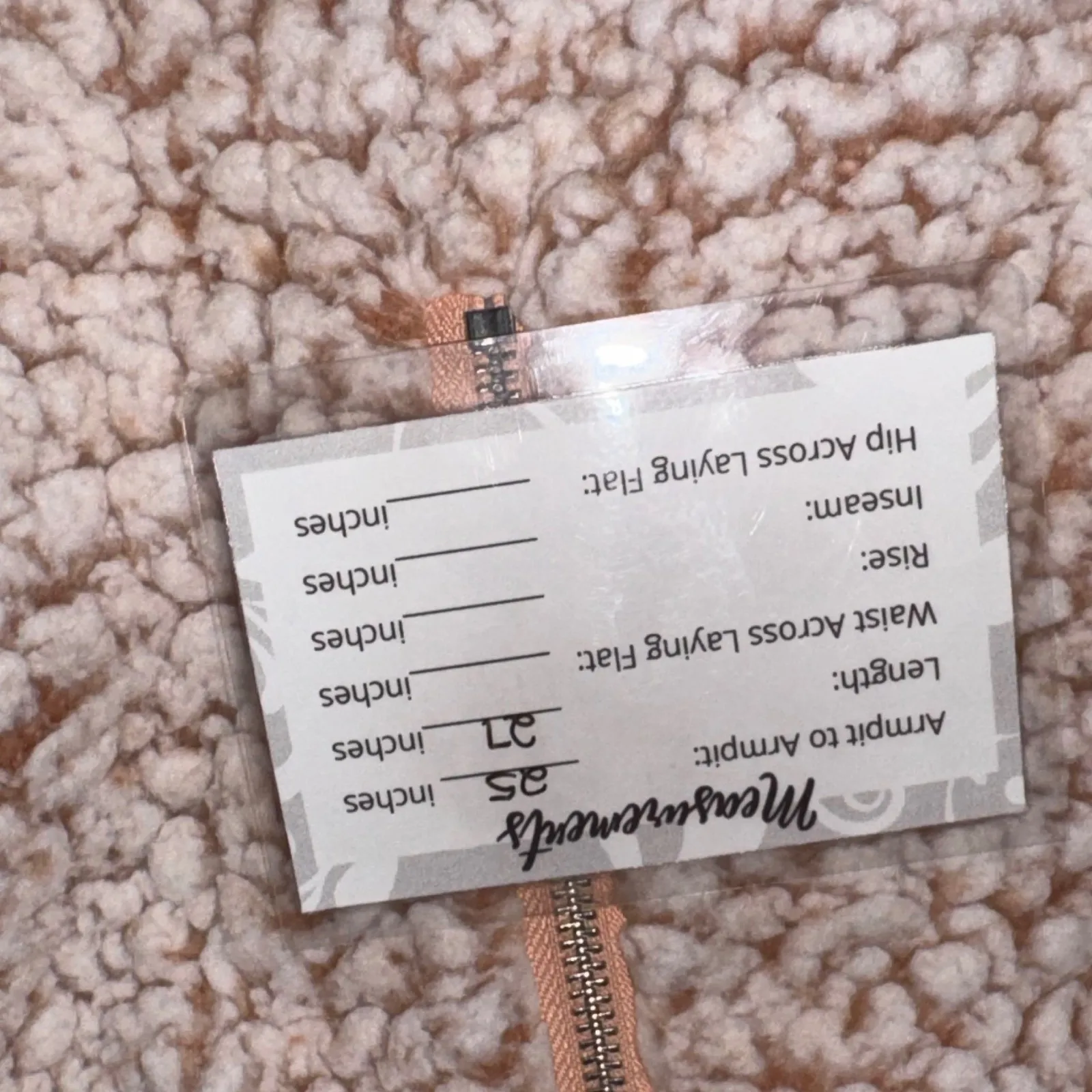 Express Womens XS Pullover Sherpa Fleece 1/4 Zip Jacket Sweater‎ Beige - Image 5