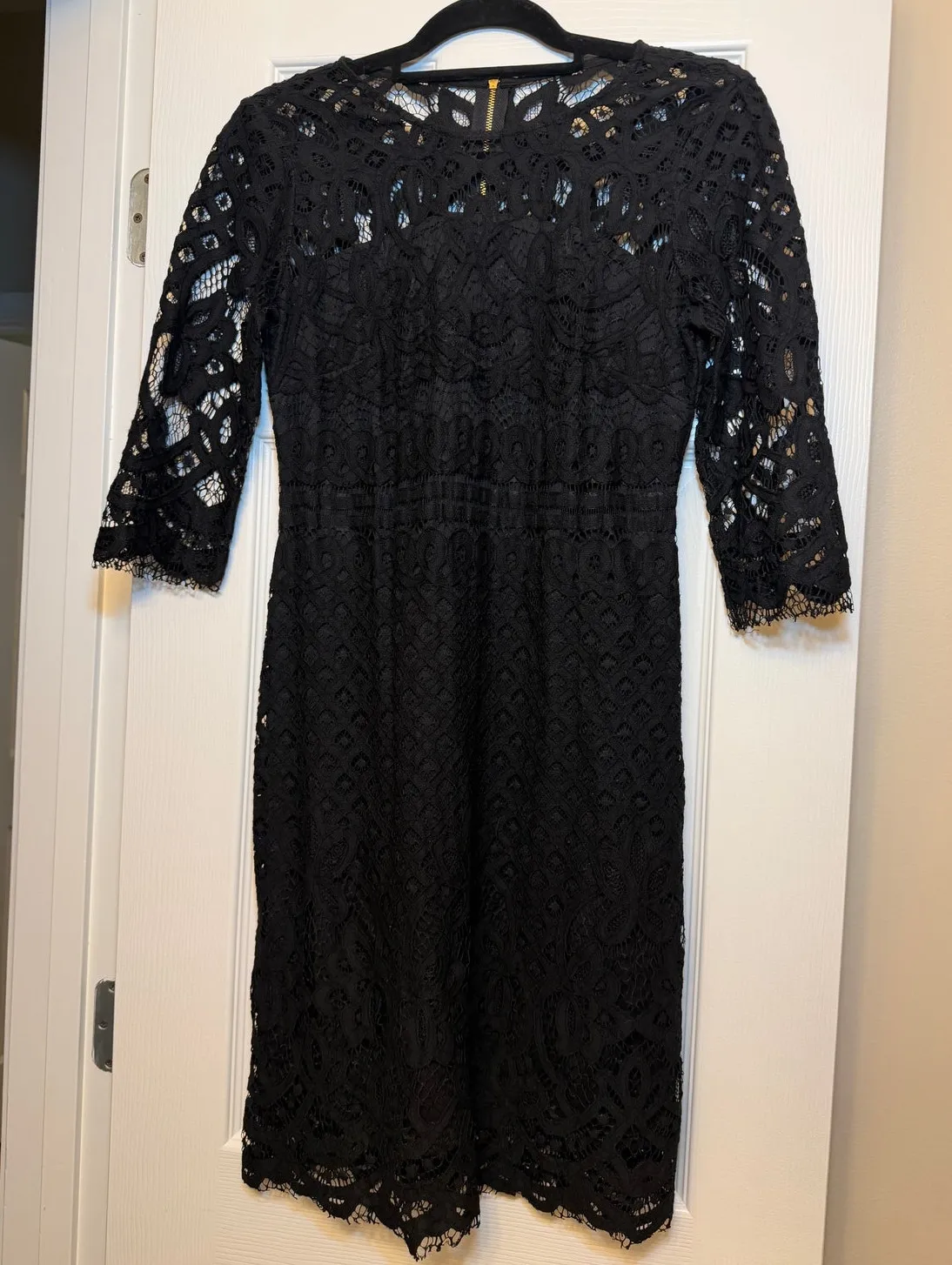 Just Taylor Lace Knee Length Dress Black Size 4 - - From Amy