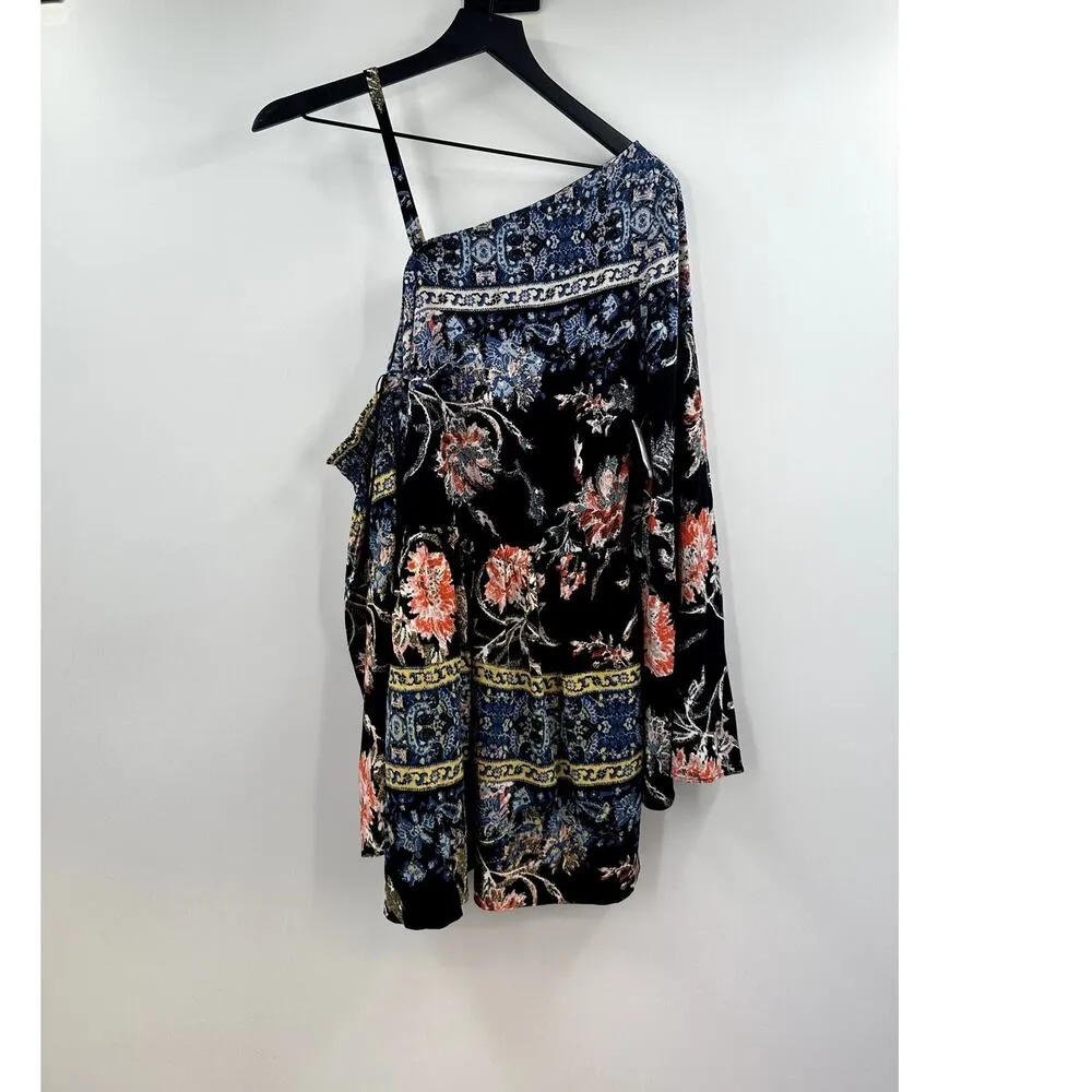 Free People Modern Floral Nomad Boho Hippie Festival Mini dress Size Small NWT - Image 3
