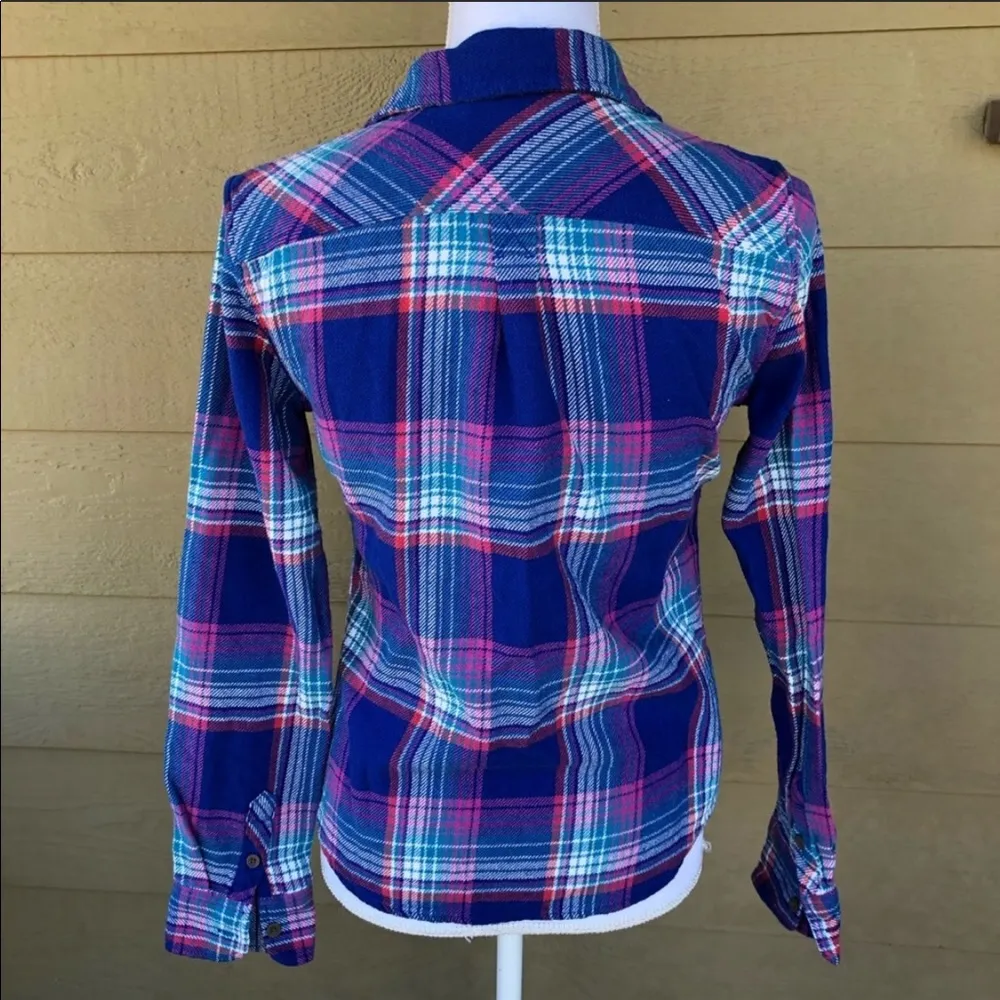 American Eagle Plaid Shirt Size S - Image 2