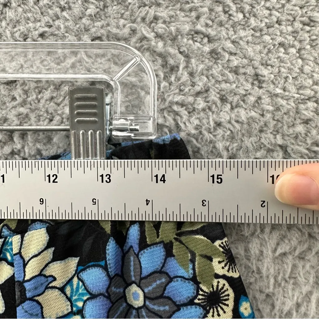 Vintage Sag Harbor Floral Maxi Skirt Cottagecore Retro Dark Fairy Boho Women's S - Image 7