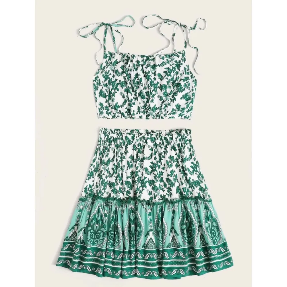 Crop Top and Skirt Set - Image 2