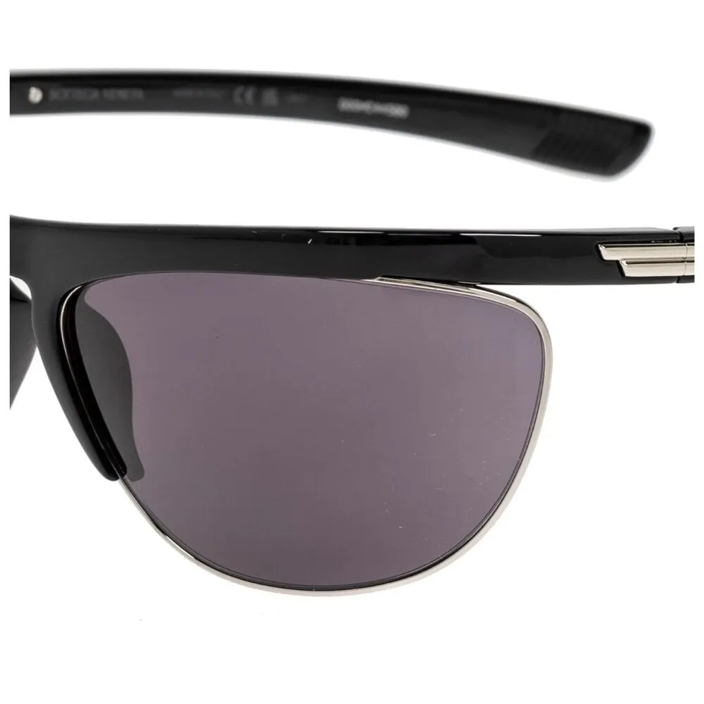 Bottega Veneta Round Sunglasses in Black & Grey New Womens Sunnies BV1348S-001 - Image 2
