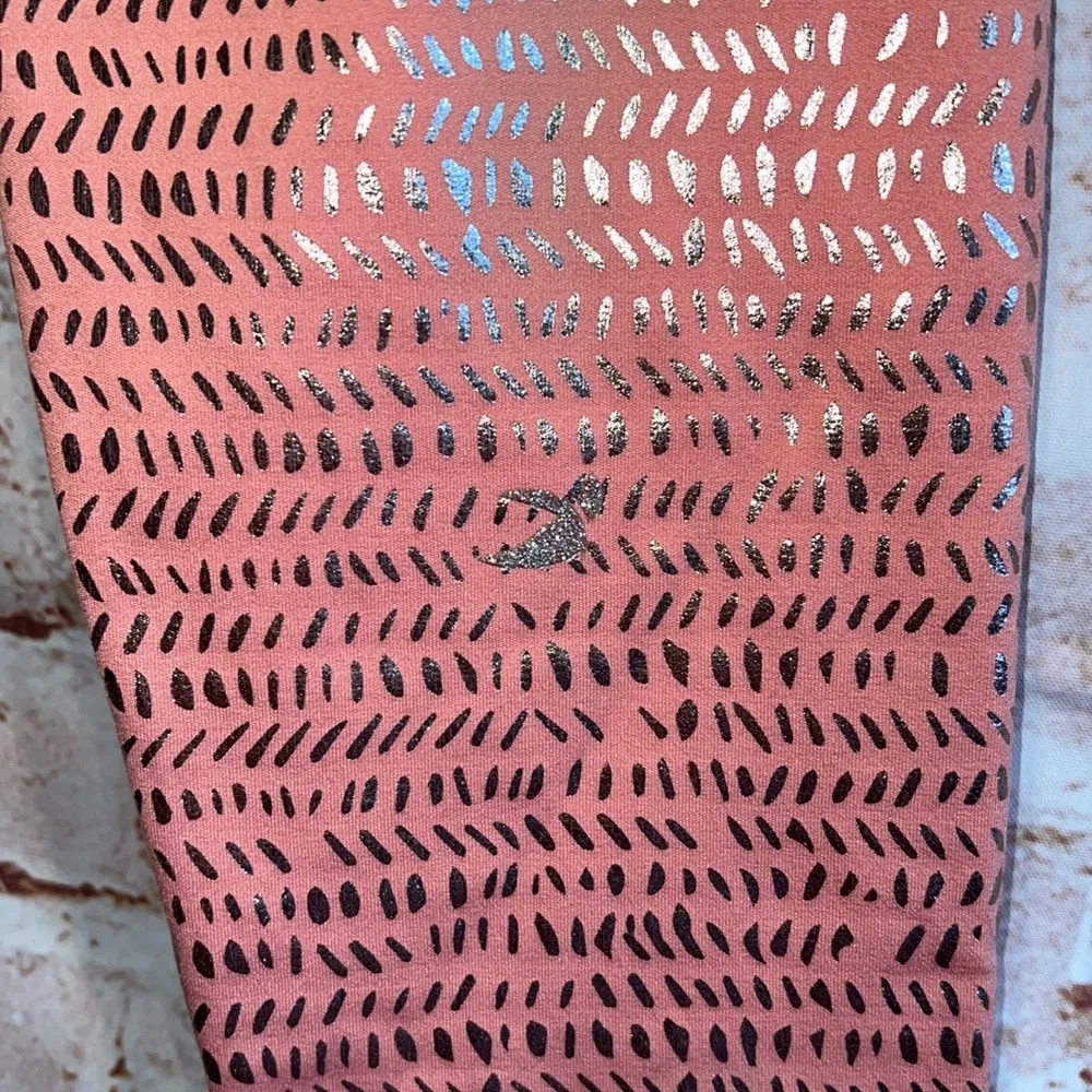 Glyder High Power leggings pink stretch elastic waistband pocket full length SM - Image 8