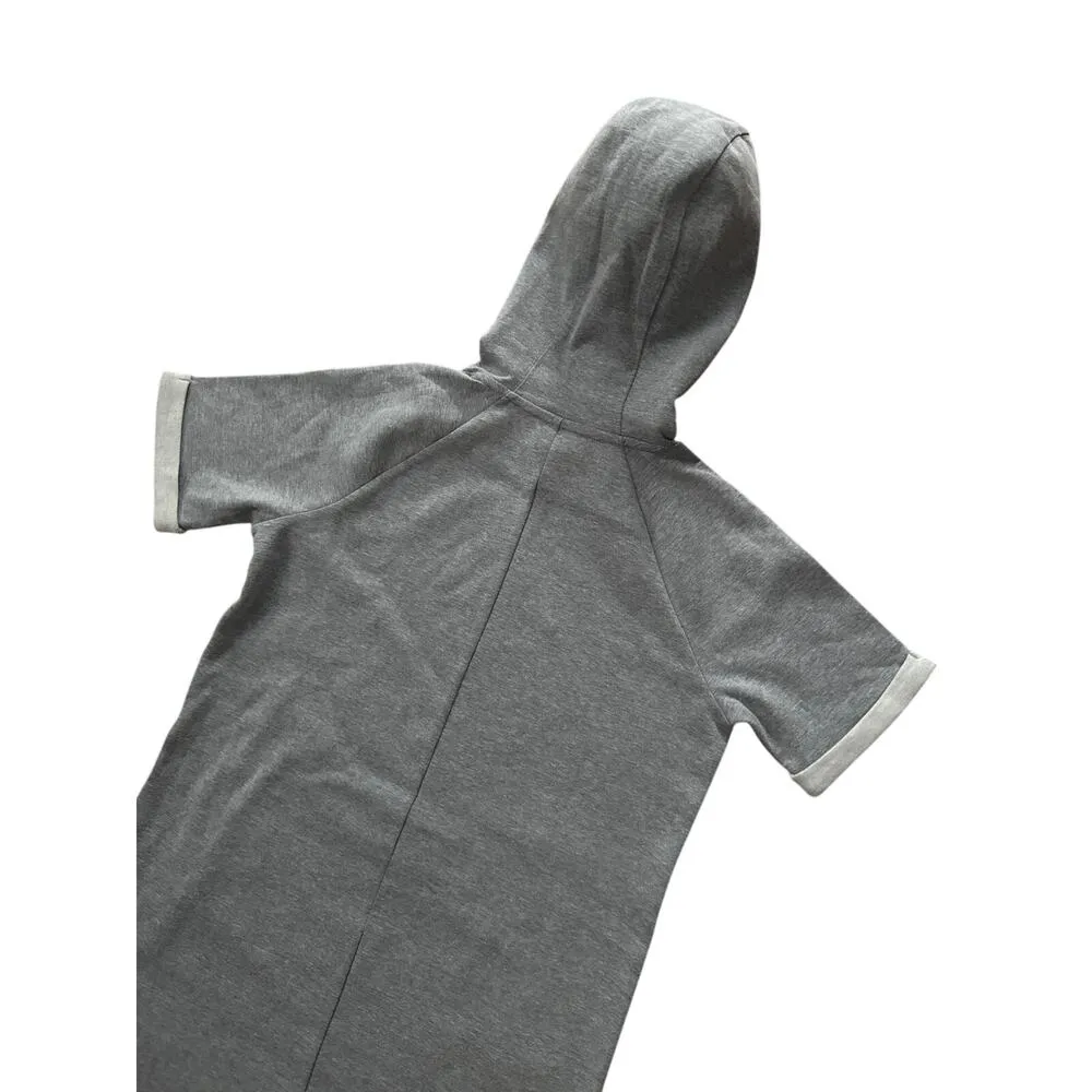 NWT Under Armour Gray Short Sleeve Hooded Sweatshirt Dress small style UW7450 - Image 4