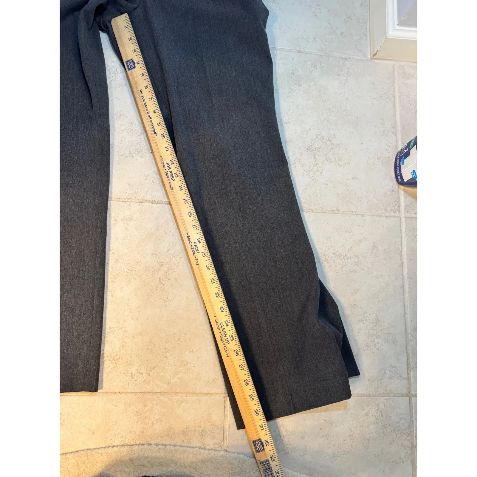 Talbots Women's Gray Flat Front Dress Pants Size 12 - Image 4