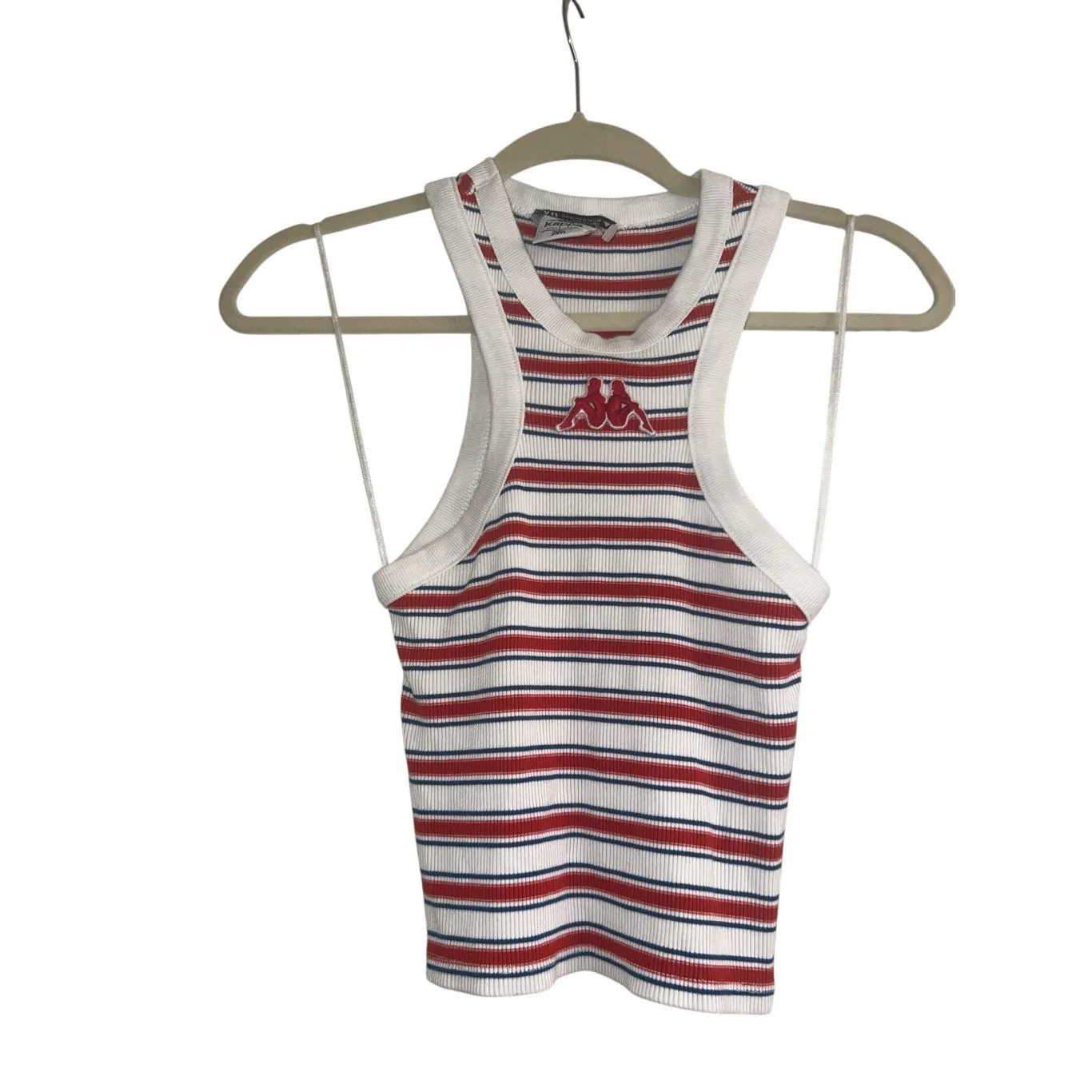 ✨ZARA x KAPPA Women's STRIPED TANK Sz Medium Top✨ - Image 6