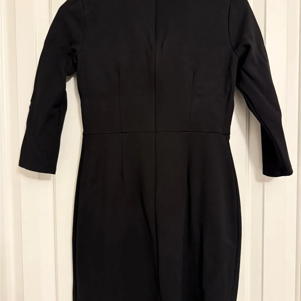 Jude Connally Monique Sheath Dress Fitted Ponte Knit Black Women XS - Image 7