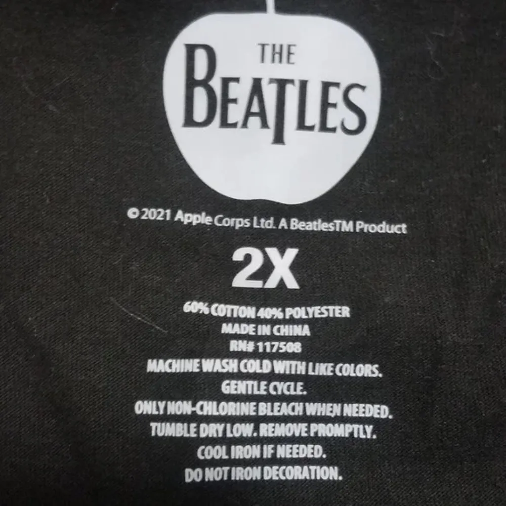 The Beatles Abbey Road Tee Shirt 2x Short Sleeve NWOT Black - Image 3