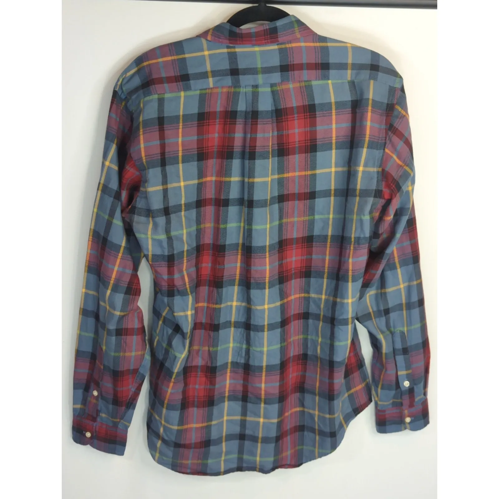 Polo By Ralph Lauren Blue & Red Plaid Button Up Shirt Womens XL Preppy Prairie - Image 4