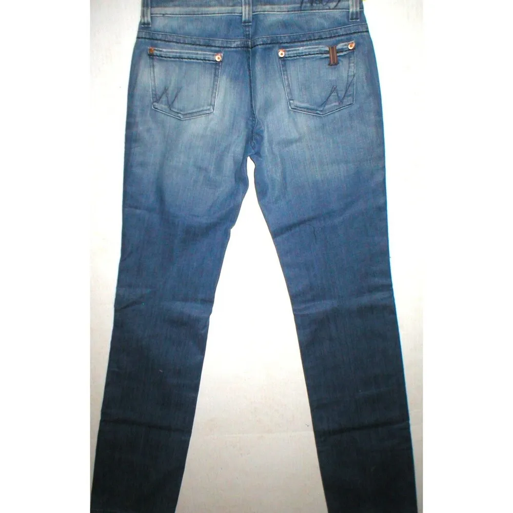 New NWT Womens Notify Designer Jeans Italy 30 Slim Straight Hellebora Tall Stret Blue - Image 6