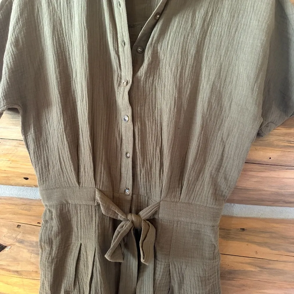 Paintcolors Gauze Romper Green - Image 2