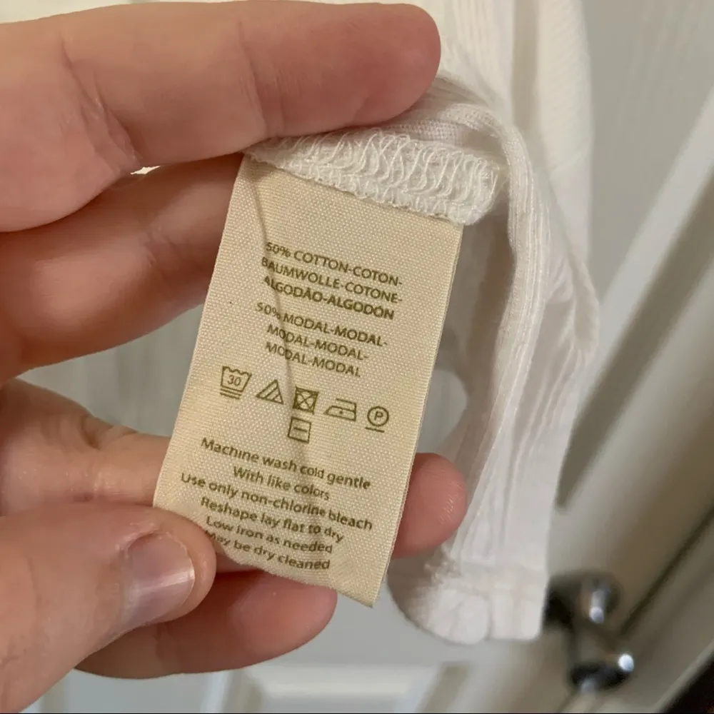 We the Free White Faye Cutout Ribbed Tank Top S - Image 8