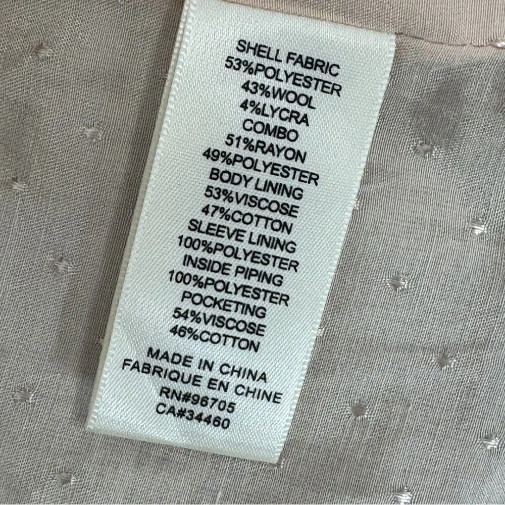 Tailored Rebecca Taylor Color Block Double Breasted Blazer Jacket Grey Black 4 - Image 11