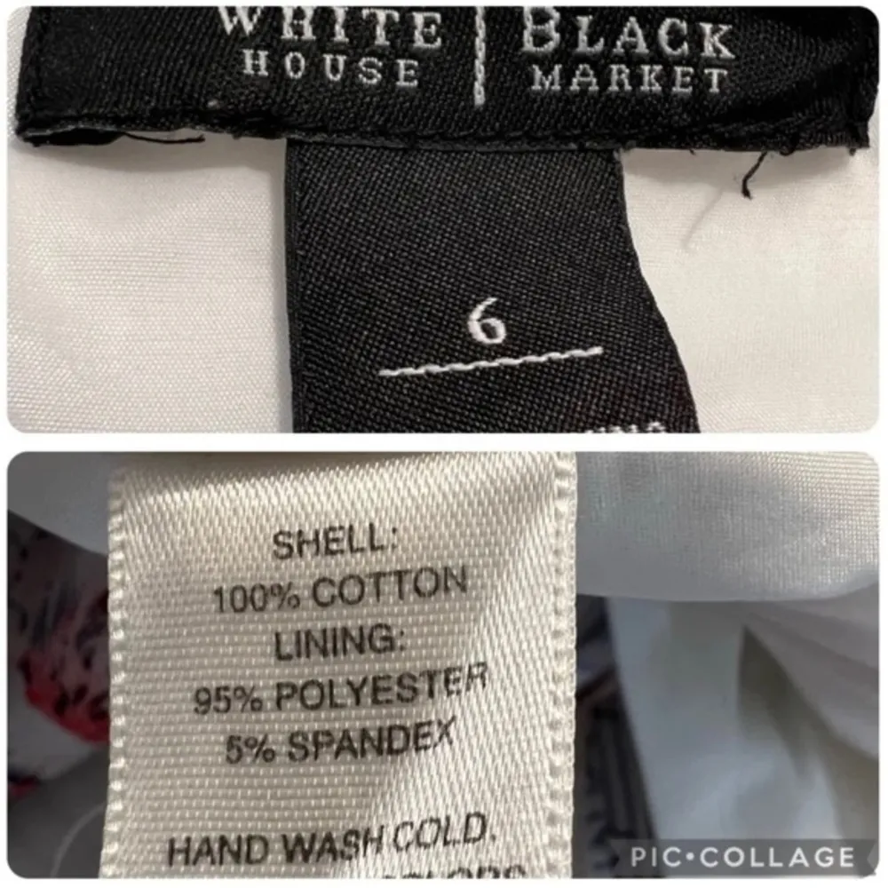 WHBM Dress Mini Textured Pintuck Neck Sleeveless White 6 Cocktail Brunch - Image 16