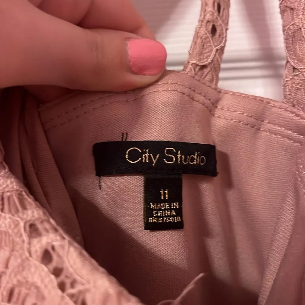 Lace Halter Dress in Blush Pink Size undefined - Image 2