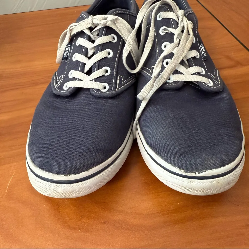 Vans TB4R Women’s Sneaker Navy Blue Lace Up Low Top Skate‎ Casual Canvas 9.5 - Image 3