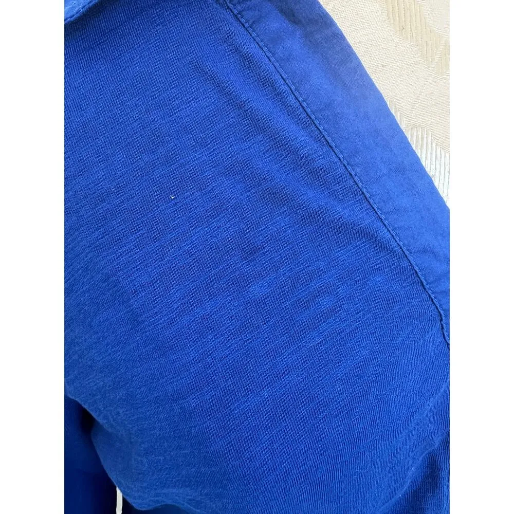 Soft Surroundings 3/4 Sleeve 100% Cotton Button Up Petite Medium - Image 3