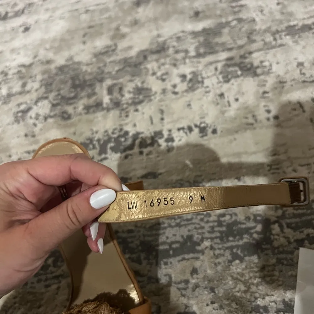 Stuart Weitzman Brown Belfor Sandal Wedges Size 9 US - Image 7