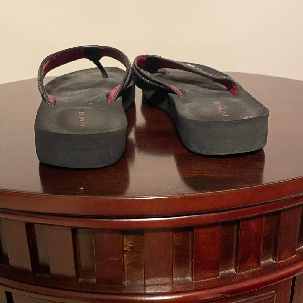 Coach Black Women's Flip Flops - Image 4