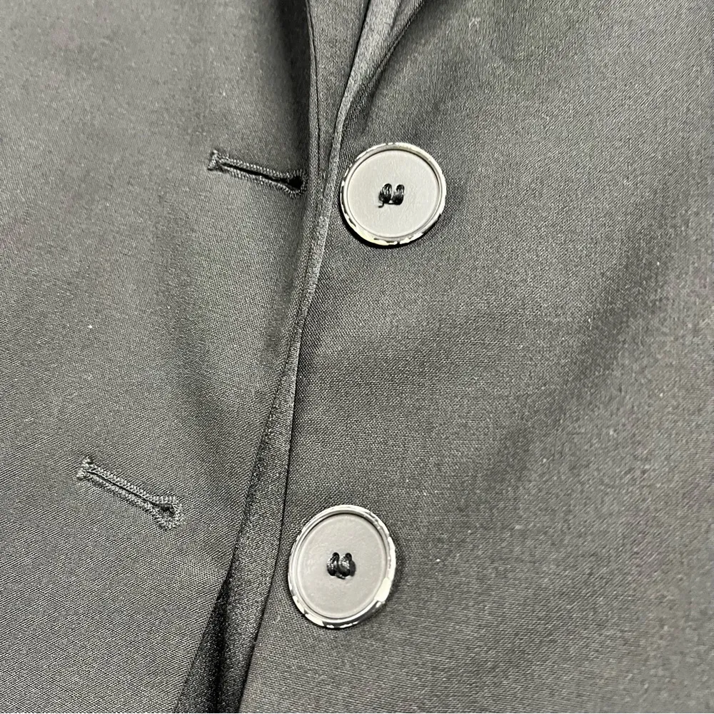 Theyskens’ Theory Tailored Black Classic Wool Blazer Size 2 EUC - Image 2