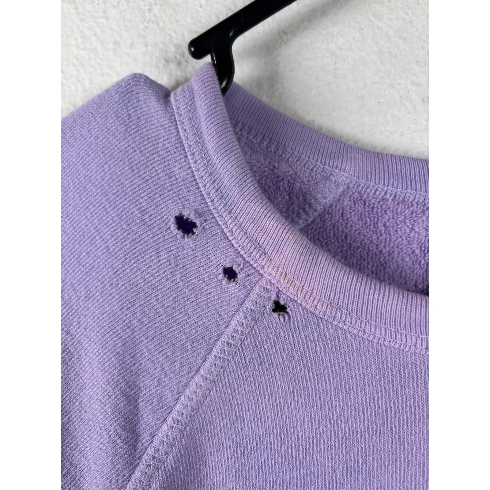 Lauren Moshi XS Purple Daze Distressed Journey Pullover Graphic Sweatshirt - Image 9