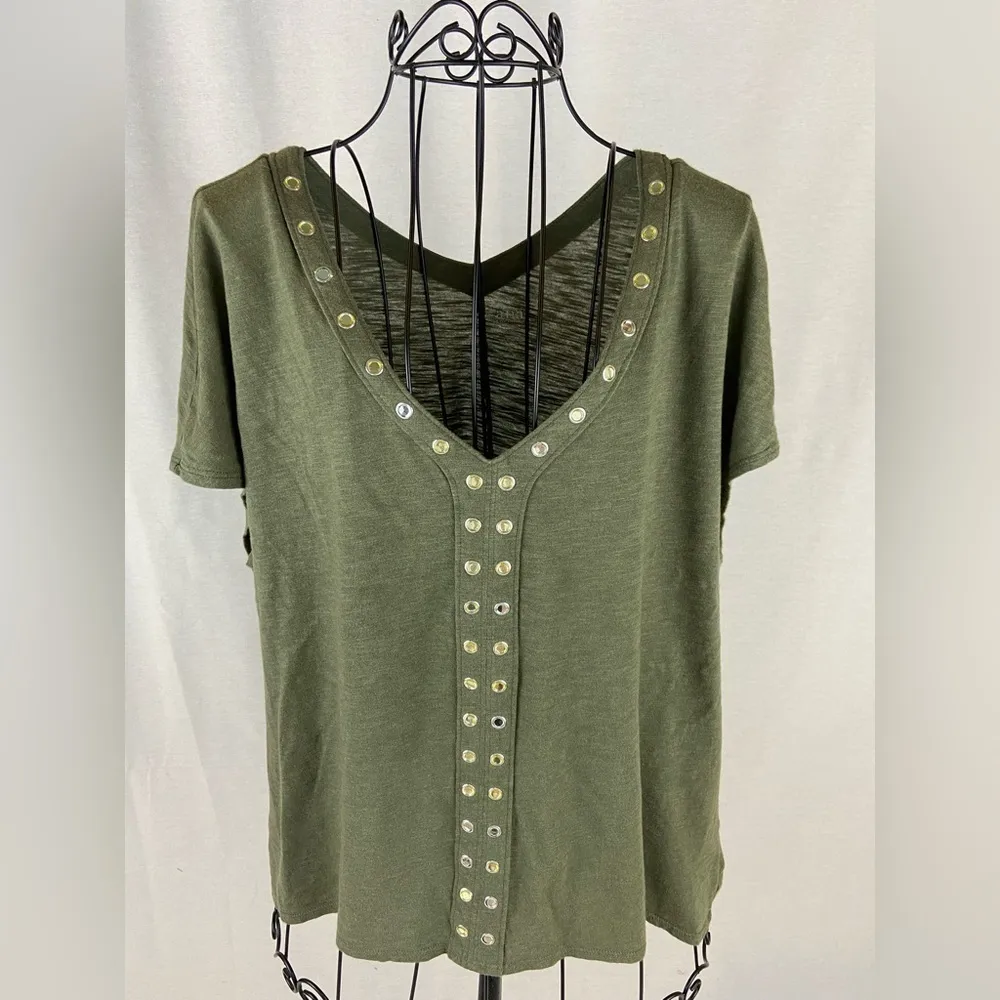OLIVE Green a.n.a. Embellished Sleeveless Top - Image 68