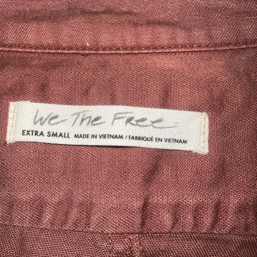 We The Free Brown w/ Black Stripes Utility Jacket - Image 3