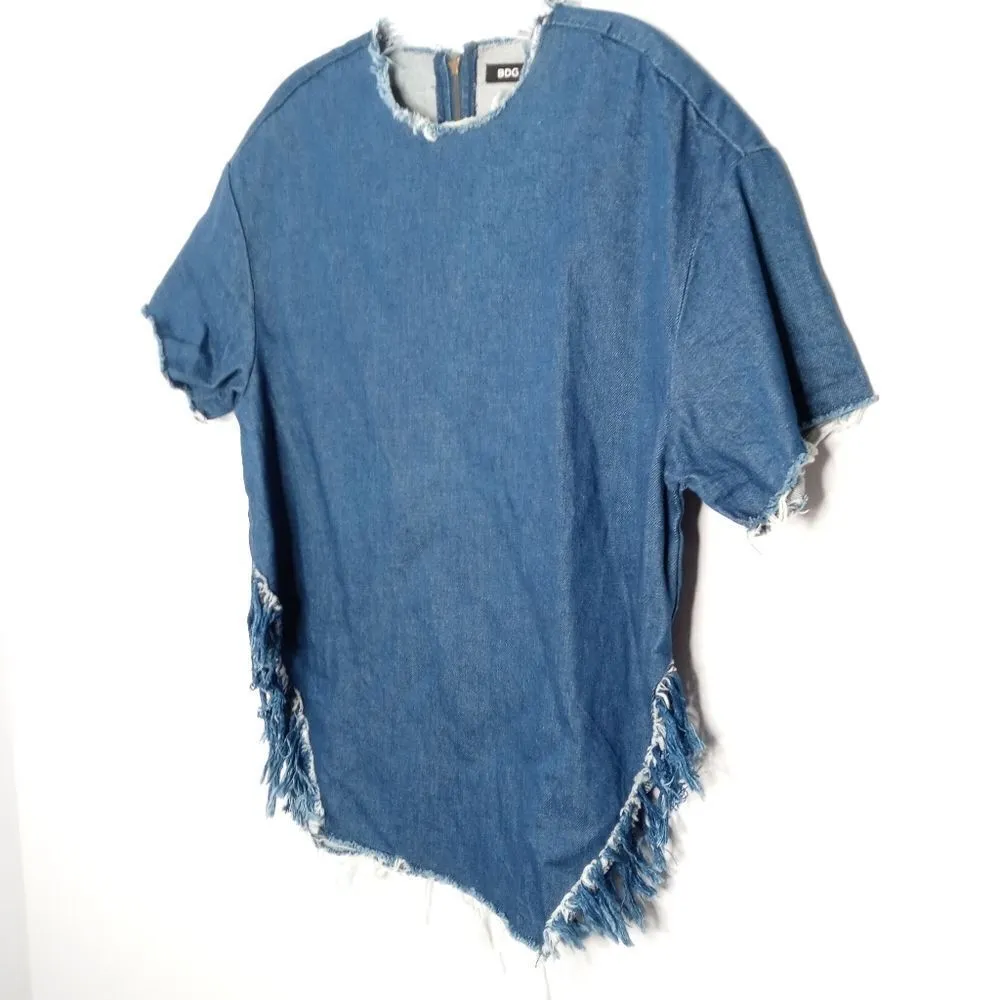 Bdg Denim Fringe Hem Top size XS - Image 2
