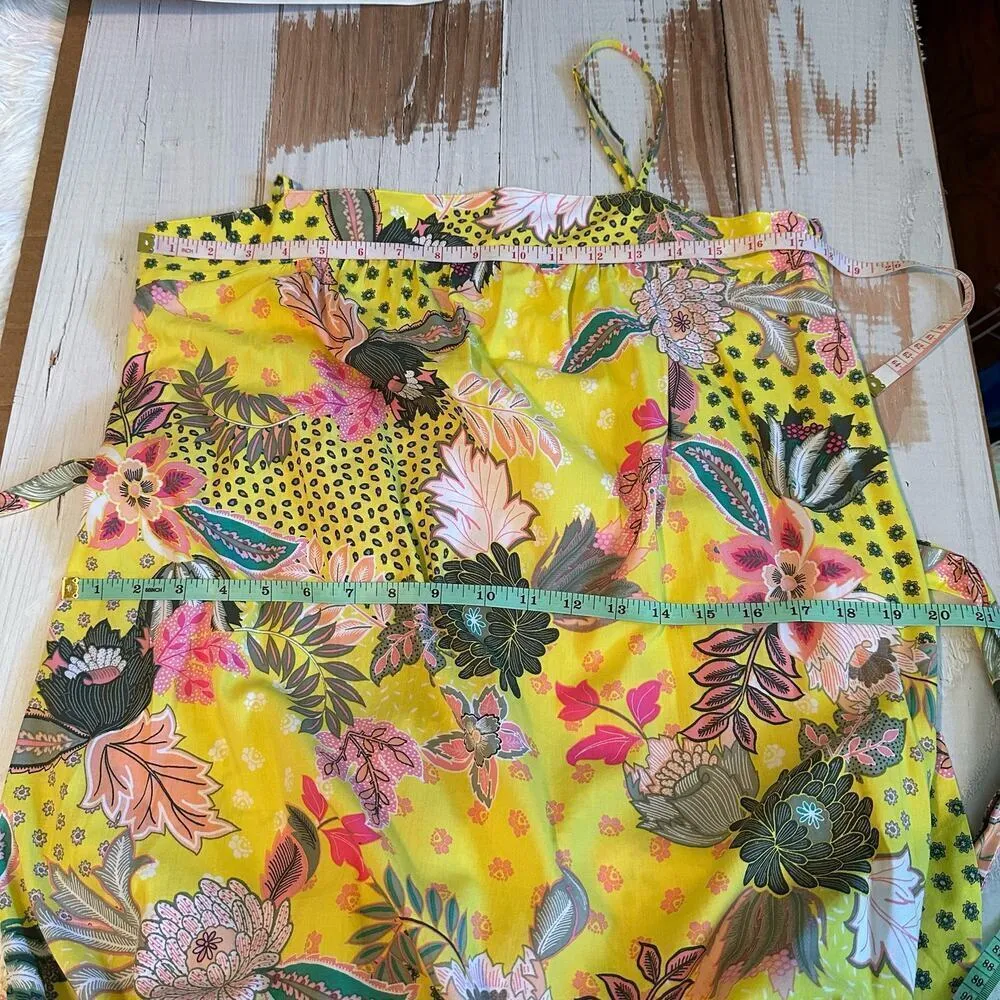 LOFT Floral Strappy Flounce Summer Midi Casual Dress Size 6 - Image 10