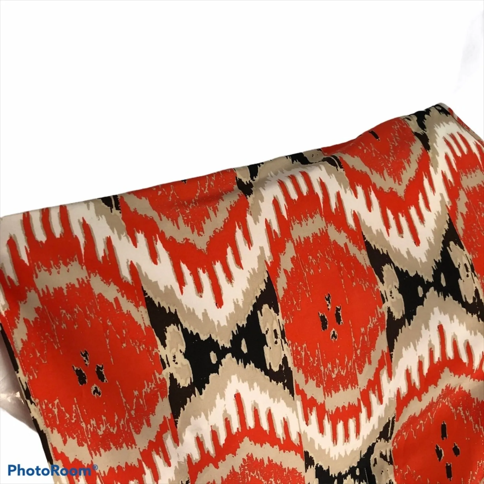 Vince Camuto Safari Tribal Caftan Top Medium Oversized Boho Scoop Neck - Image 8