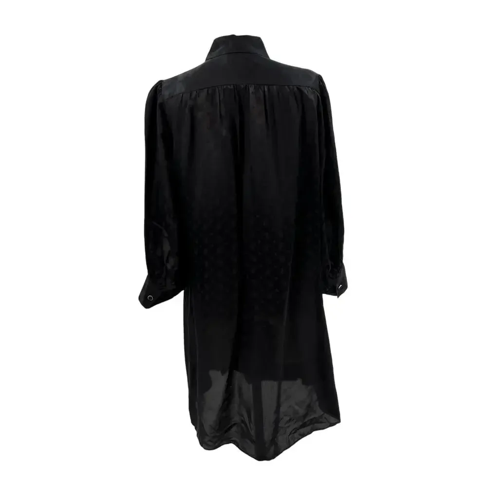 The Kooples Delicate Paisley Shirtdress Patterned Black Size 1 US Small / 4 - Image 9