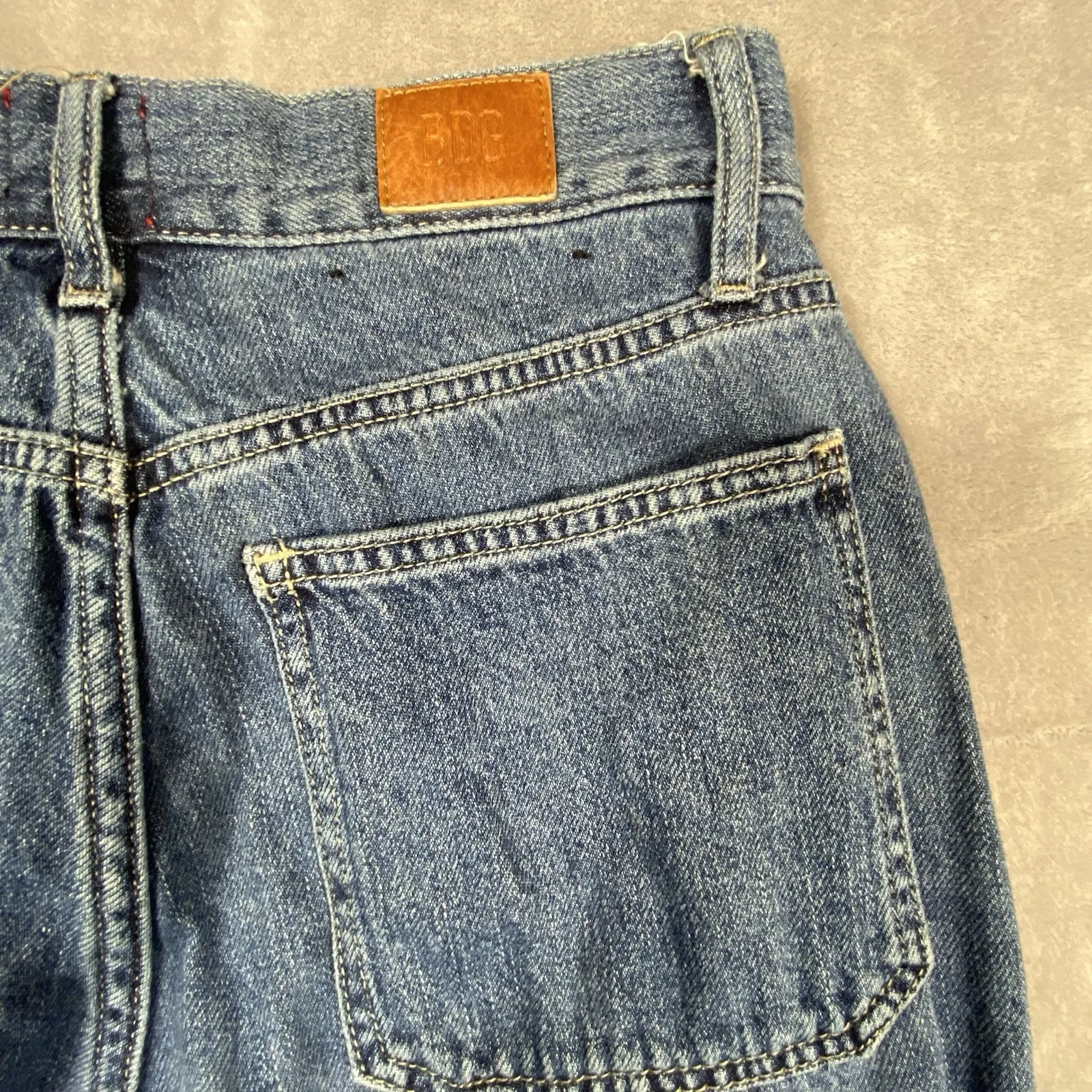 BDG Cargo Jeans Women 26 High-Rise Baggy Medium Wash Denim Skater Hip Hop Grunge - Image 13