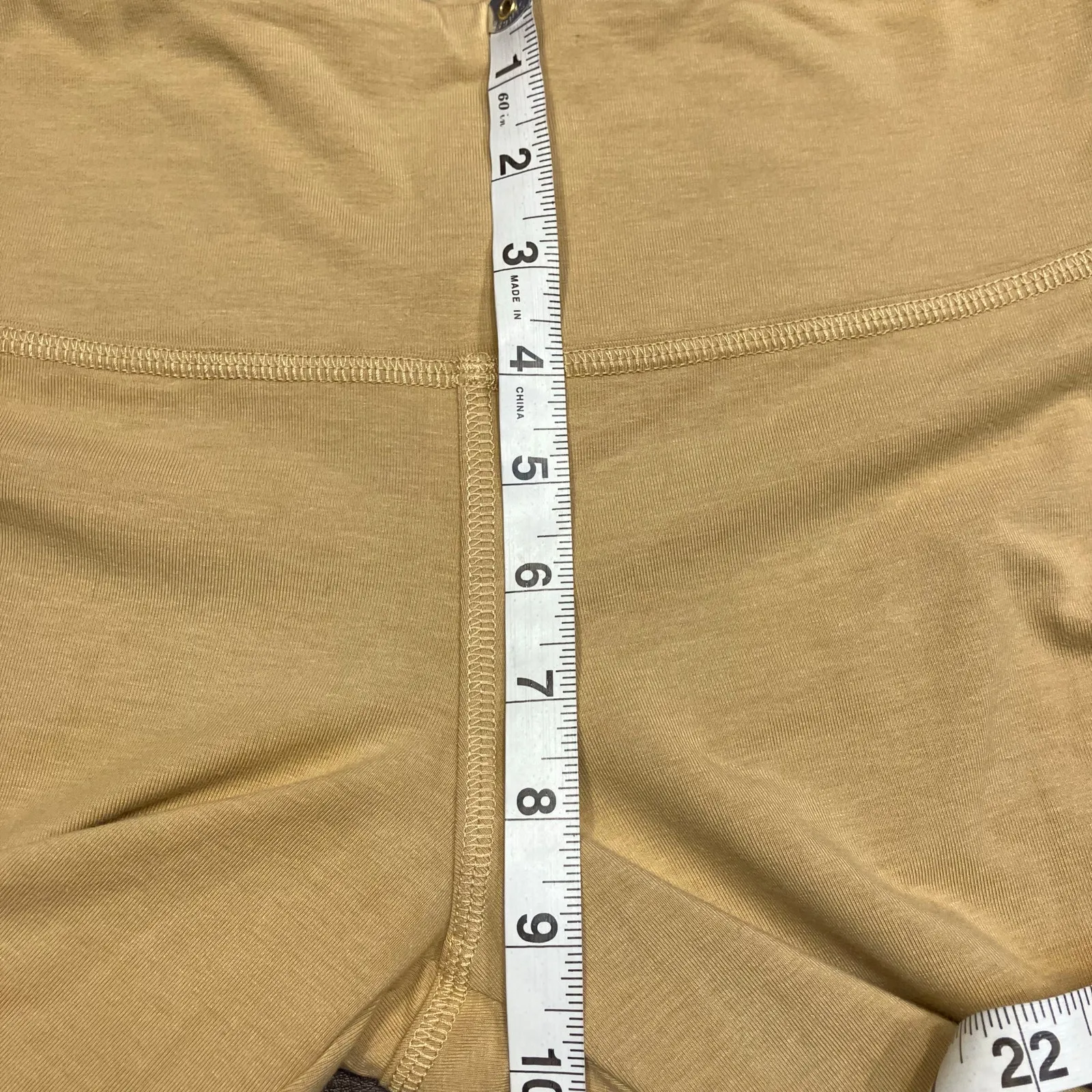 New Chaser Mid-Rise Tan Leggings Womens‎ Small Lounge Soft Neutral Minimalist - Image 11