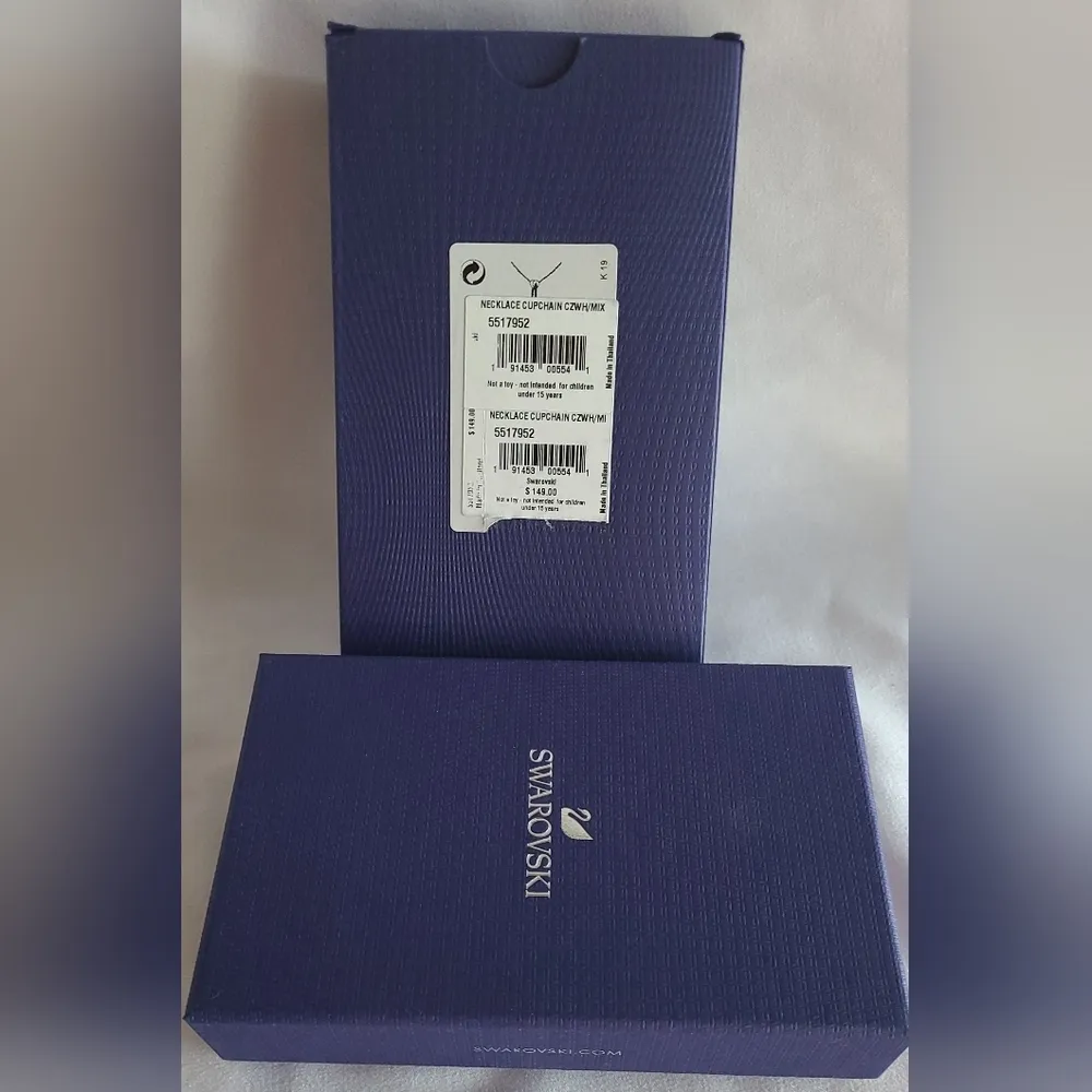 NWT Swarovski Heart & Knot Crystal Lariat Necklace - Image 5