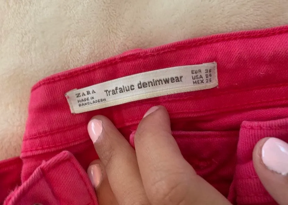 ZARA Hot Pink Jeans - Image 2