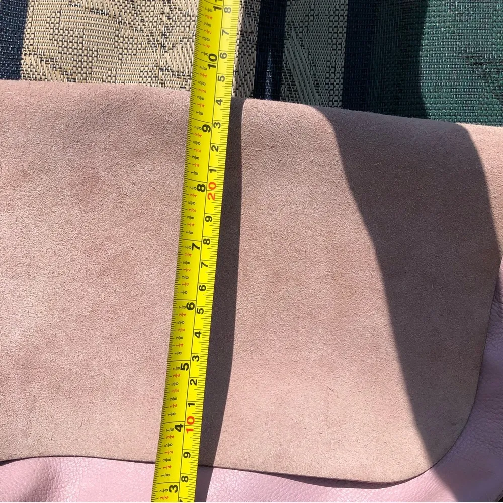 Fossil Maya Crossbody Suede Leather Lilac Purse - Image 2