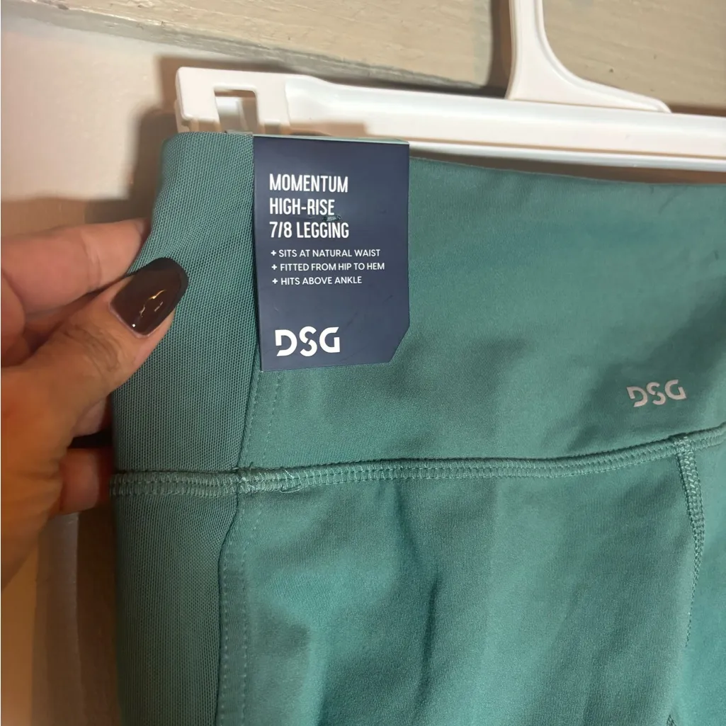 DSG Momentum Teal High Rise 7/8 Leggings Women’s Small Mesh Detail NWT Green - Image 5