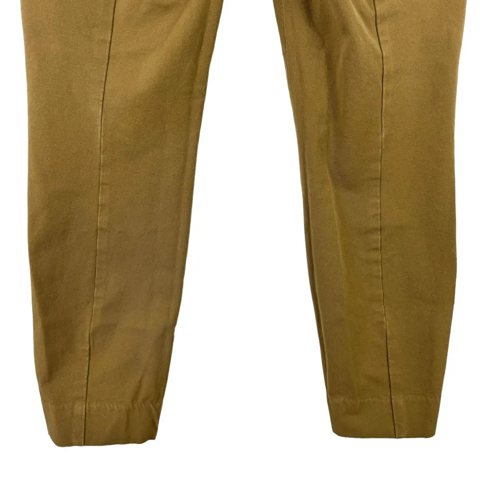 Everlane The Side-Zip Stretch Cotton Ankle Pants Khaki Trousers Office Job SZ 8 - Image 9