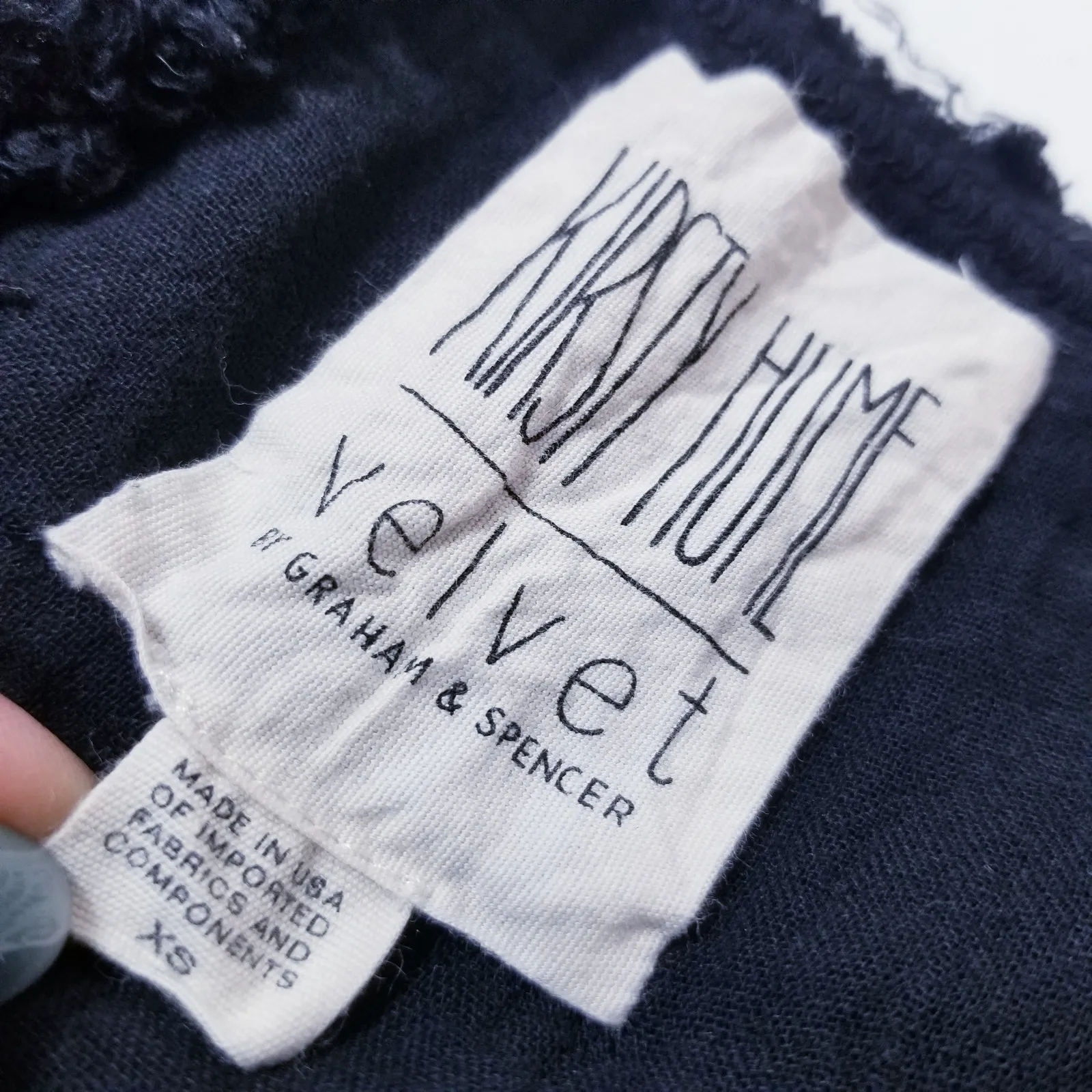 Kirsty Hume by Velvet Graham Spencer Black Midi Dress Size XS - Image 3