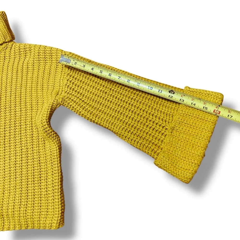 525 America x Revolve Wide Sleeve Turtleneck Sweater – Cosmic Green – Size Small - Image 7